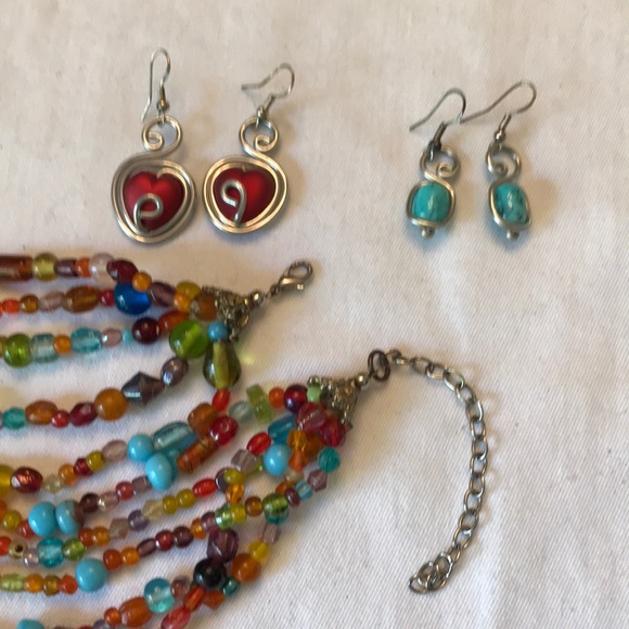 Necklace and Custom Earrings Set - Picture 3 of 7